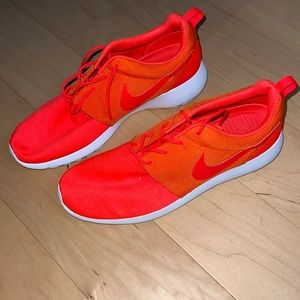 Neon Orange Nike Tennis Shoes